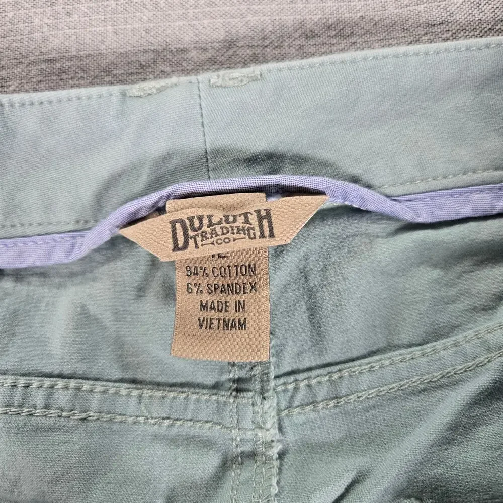 Duluth Freewill Twill Skirt Wom Sz 12 Cotton Stretch Spring Summer Everyday EUC